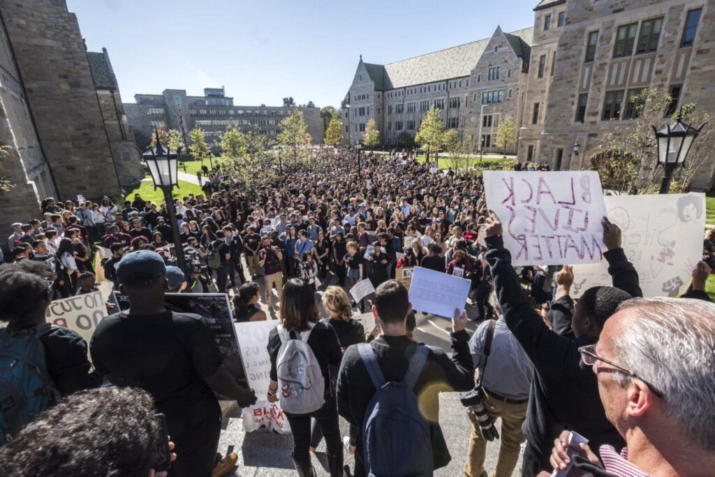 Campus BLM protest 